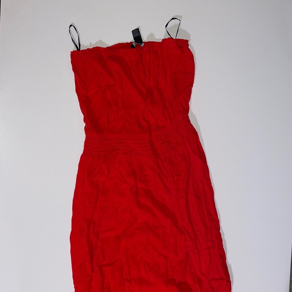 Red maxi dress
